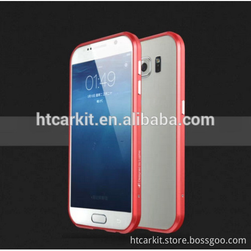 Customize logo bumper for Samsung Galaxy S6 bumper aluminum for S6 G920 metal mobile case